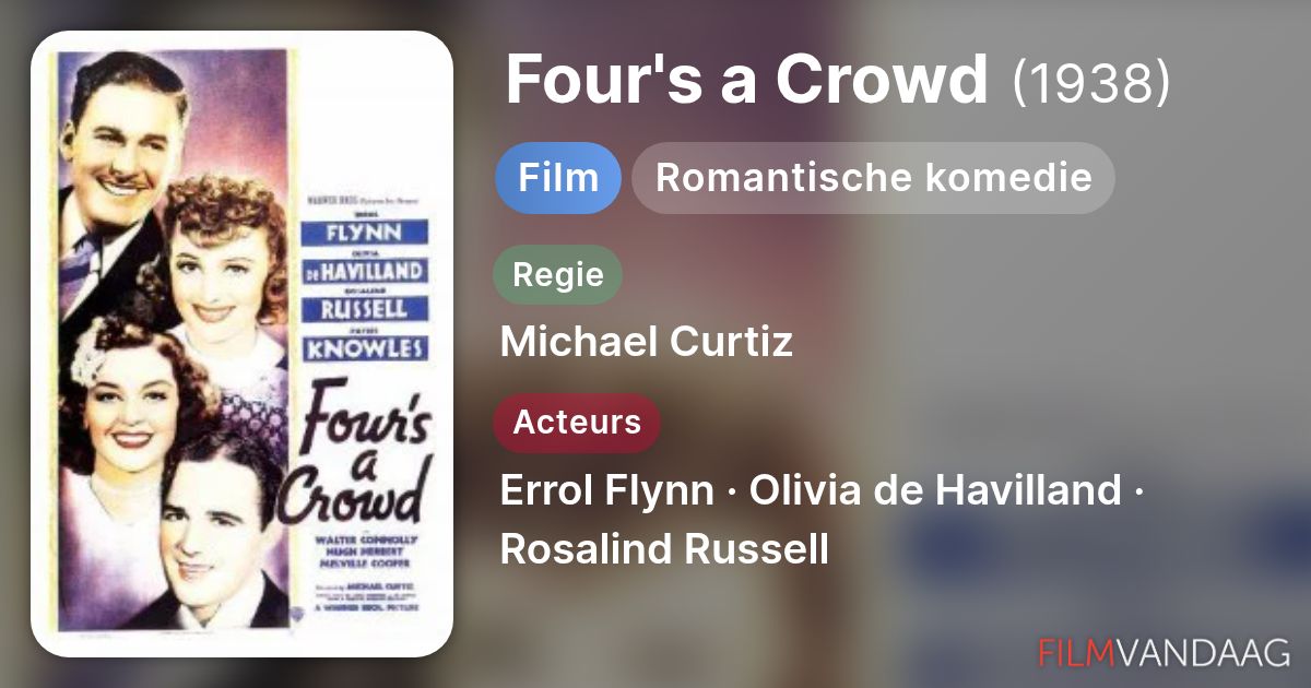 Four's a Crowd (film, 1938) - FilmVandaag.nl