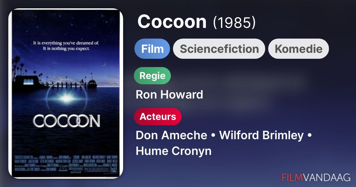 Cocoon (film, 1985) FilmVandaag.nl