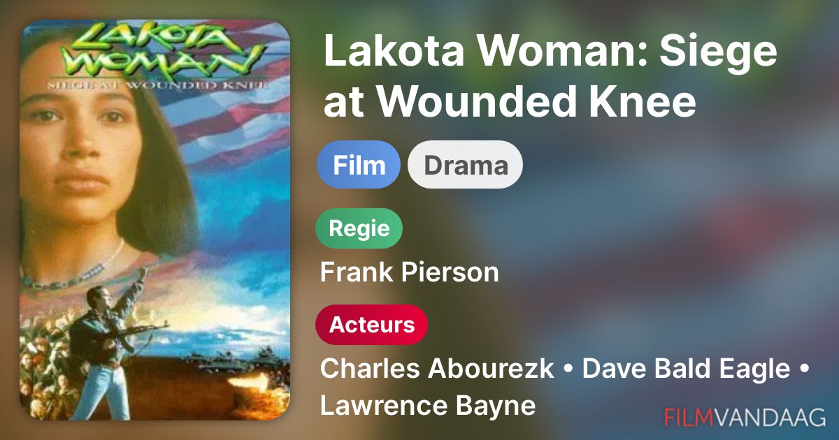 Alle acteurs in Lakota Woman Siege at Wounded Knee (film, 1994) FilmVandaag.nl