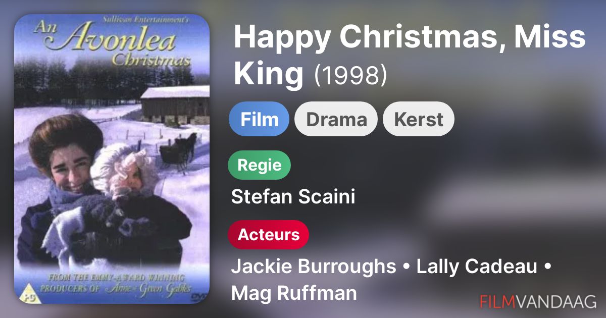 Happy Christmas Miss King 