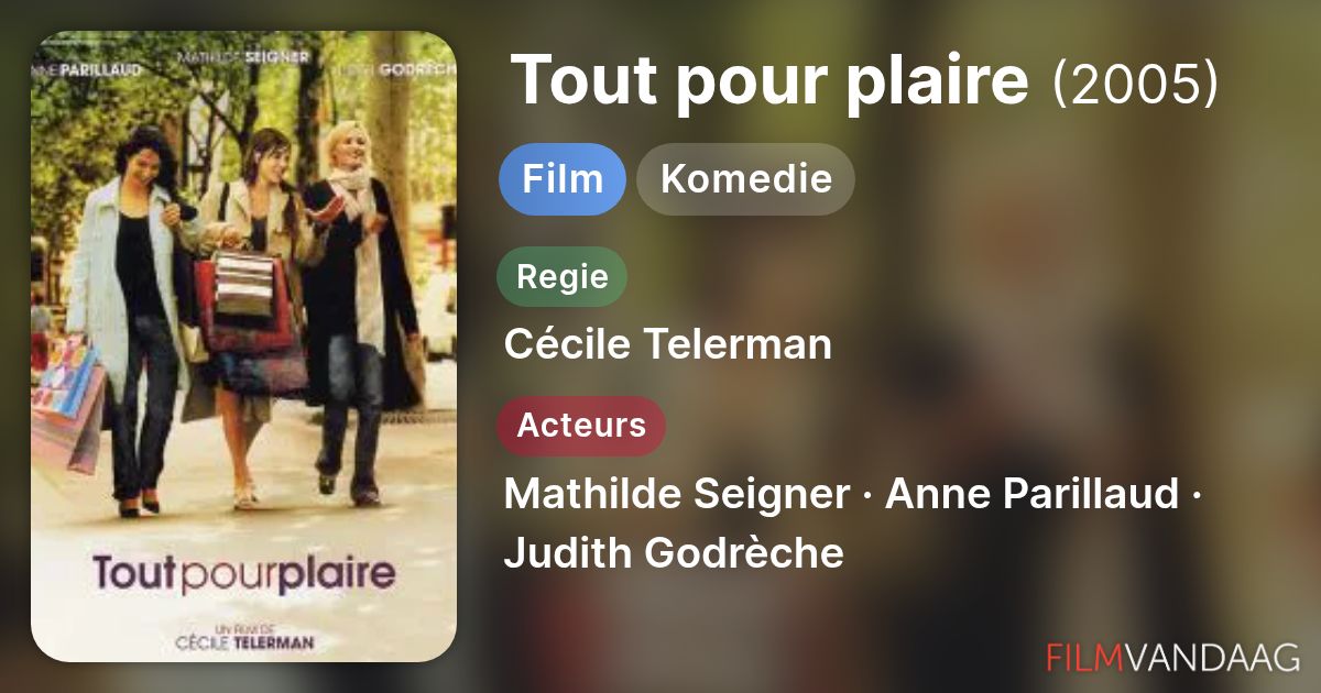 Tout pour plaire (film, 2005) - FilmVandaag.nl