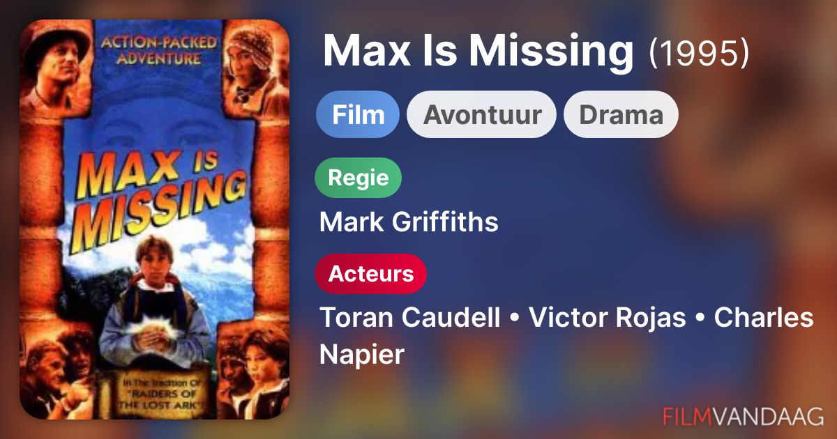 Max Is Missing (film, 1995) - FilmVandaag.nl