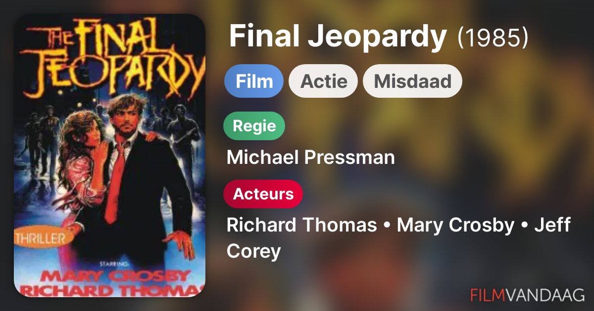 Final Jeopardy (film, 1985) FilmVandaag.nl