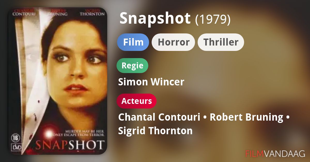 Snapshot (film, 1979) FilmVandaag.nl