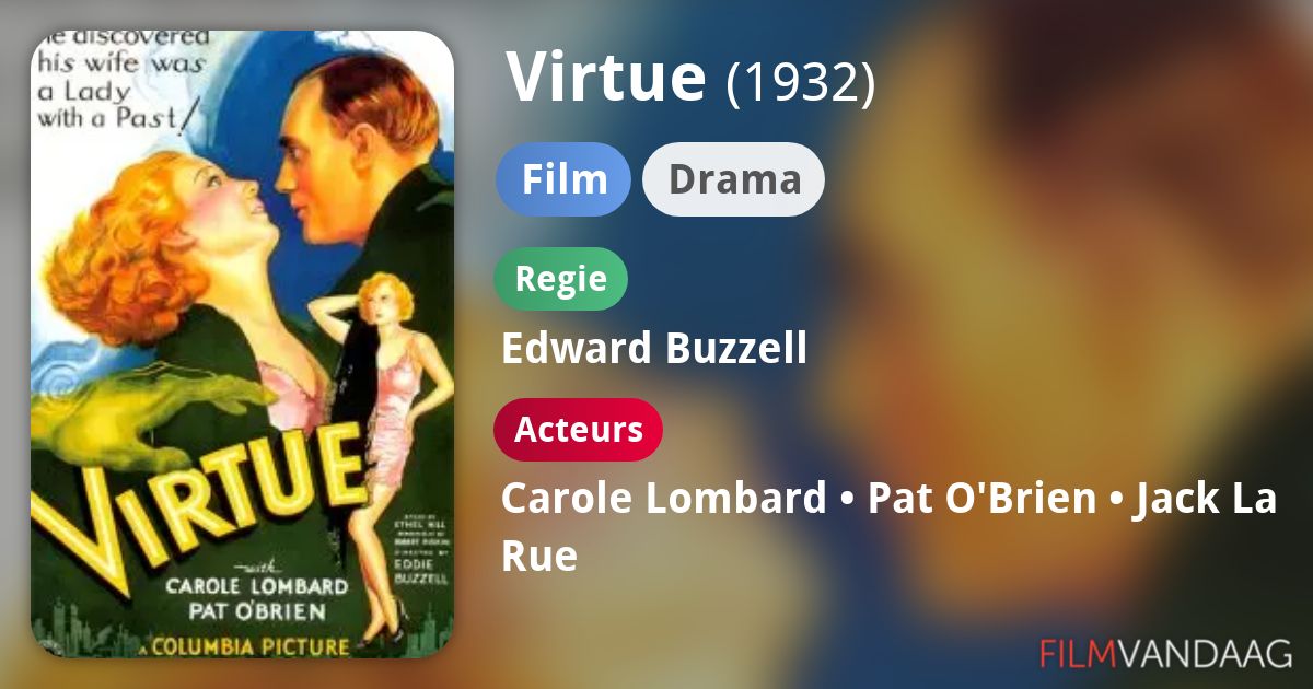 Virtue (film, 1932) FilmVandaag.nl