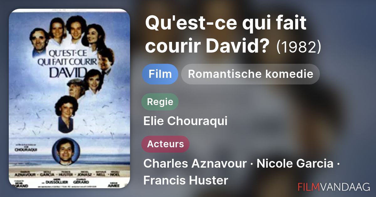 Qu Est Ce Qui Fait Courir David