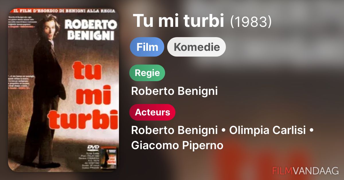 Tu mi turbi (film, 1983) FilmVandaag.nl