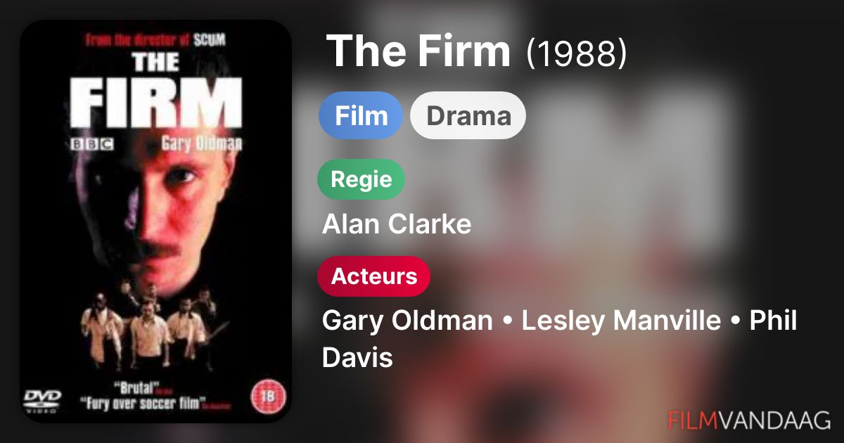 The Firm (film, 1988) FilmVandaag.nl