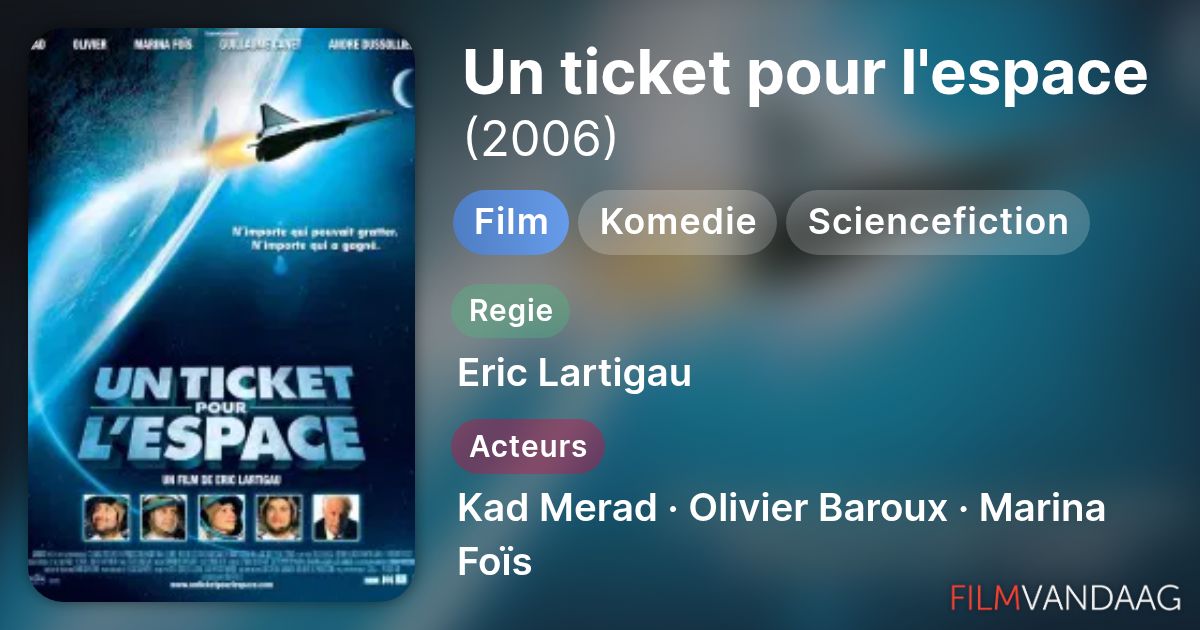 Un ticket pour l'espace (film, 2006) - FilmVandaag.nl