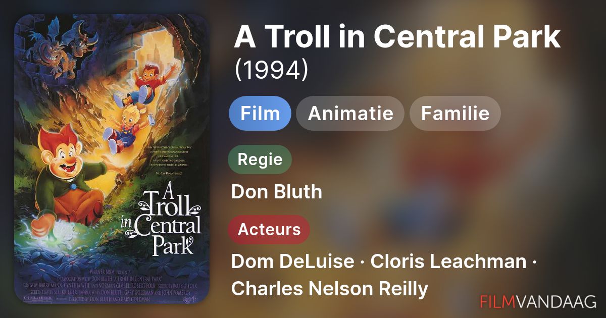 A Troll in Central Park (film, 1994) FilmVandaag.nl