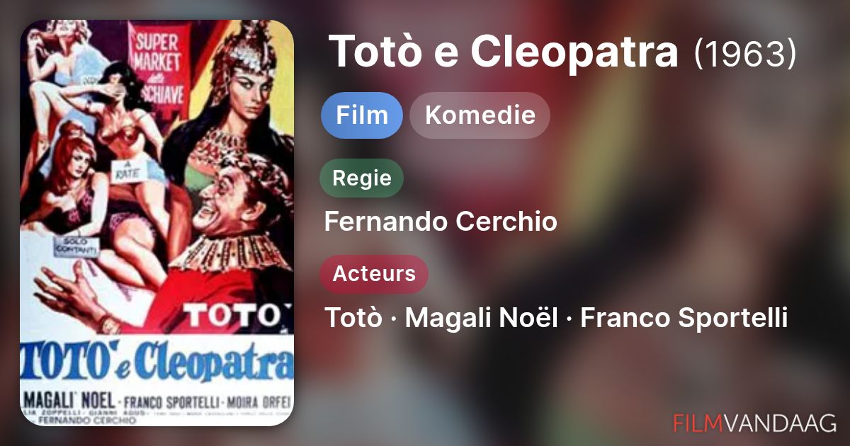Totò e Cleopatra (film, 1963) FilmVandaag.nl