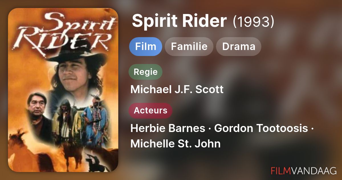 Sprit Rider Spirit Rider (film, 1993) - FilmVandaag.nl