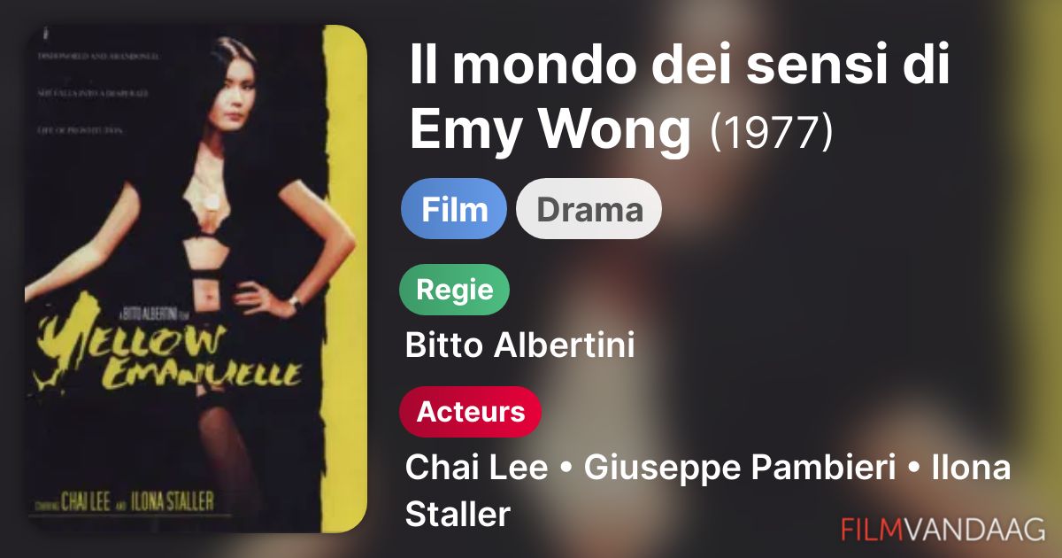 Il mondo dei sensi di Emy Wong (film, 1977) Nu Online Kijken