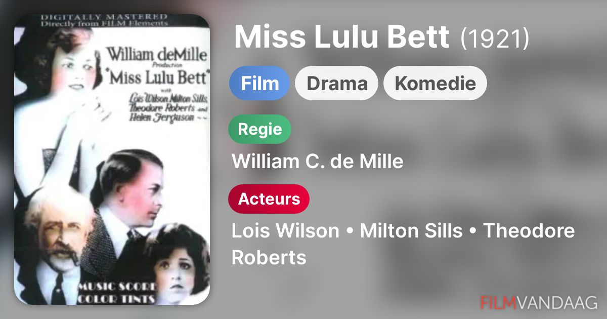 Miss Lulu Bett (film, 1921) FilmVandaag.nl