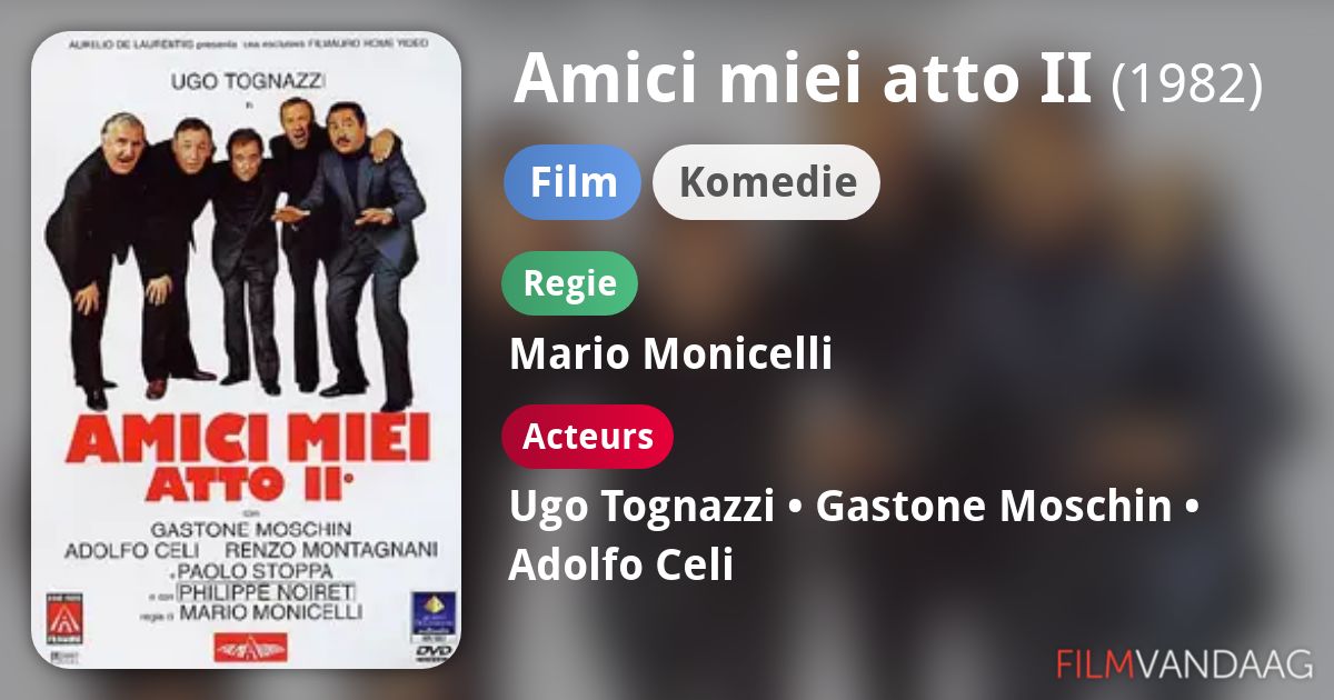 Amici miei atto II (film, 1982) FilmVandaag.nl Amici miei atto II (film, 1982) FilmVandaag.nl