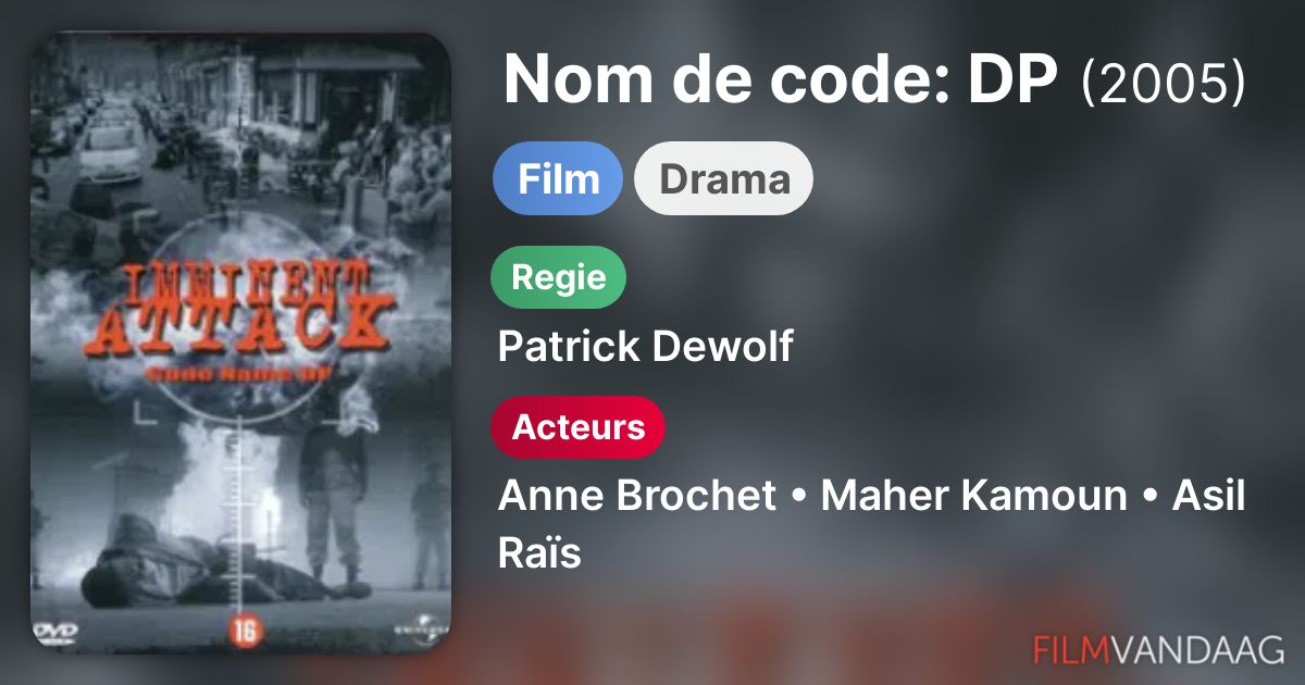 Nom de code DP (film, 2005) FilmVandaag.nl