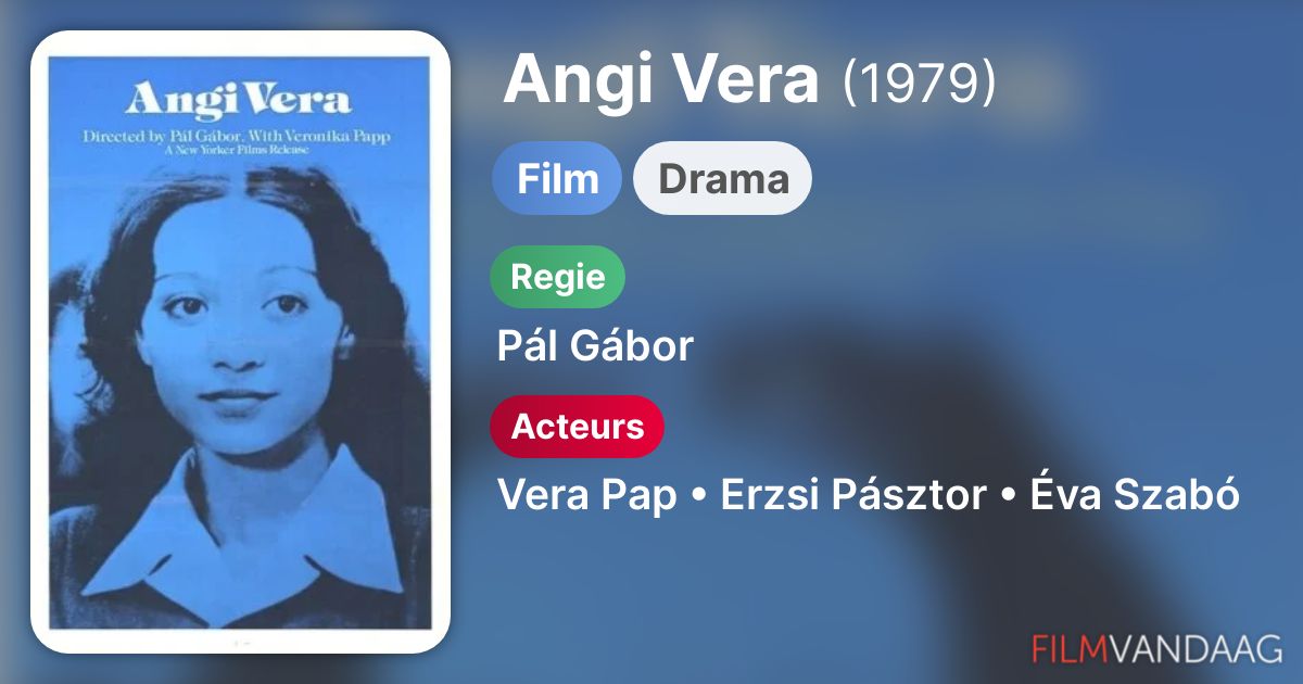 Angi Vera (film, 1979) FilmVandaag.nl