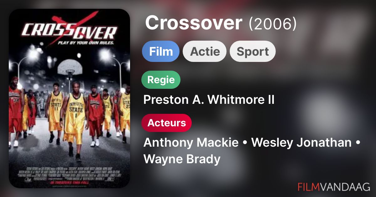 Crossover (film, 2006) FilmVandaag.nl