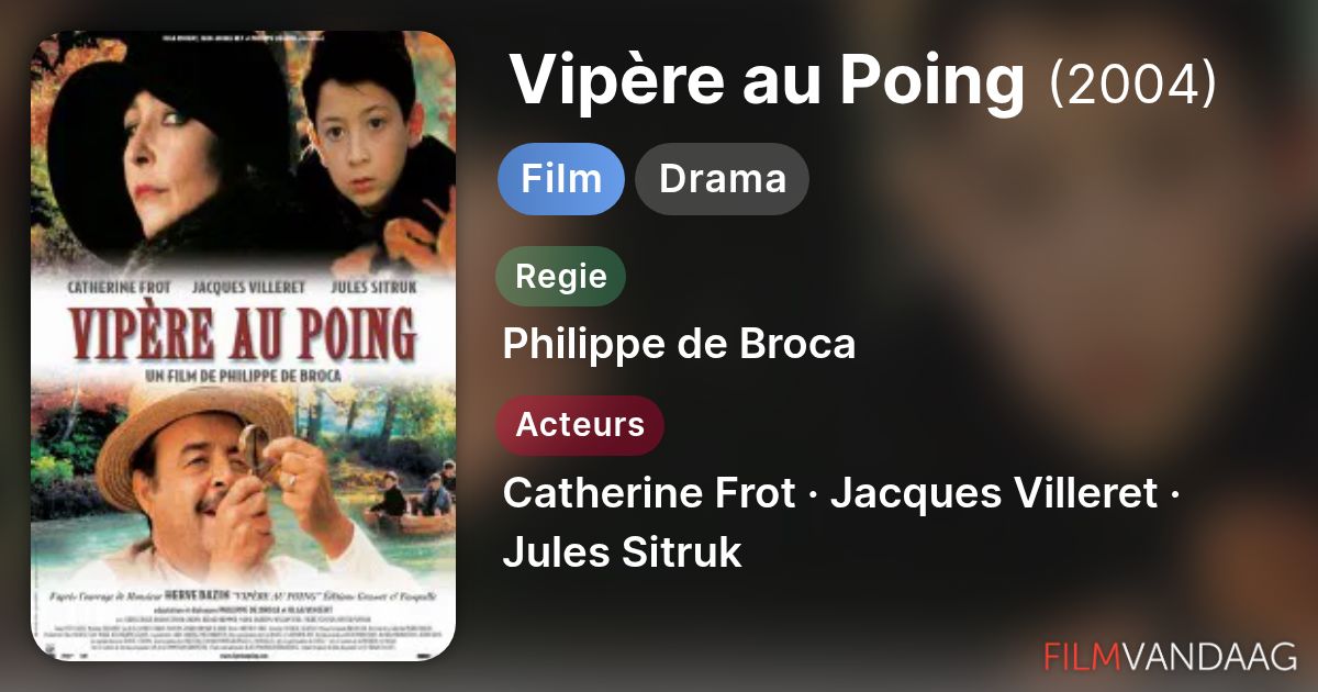 Vipère au Poing (film, 2004) - FilmVandaag.nl