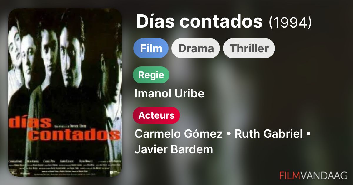 Días contados (film, 1994) FilmVandaag.nl