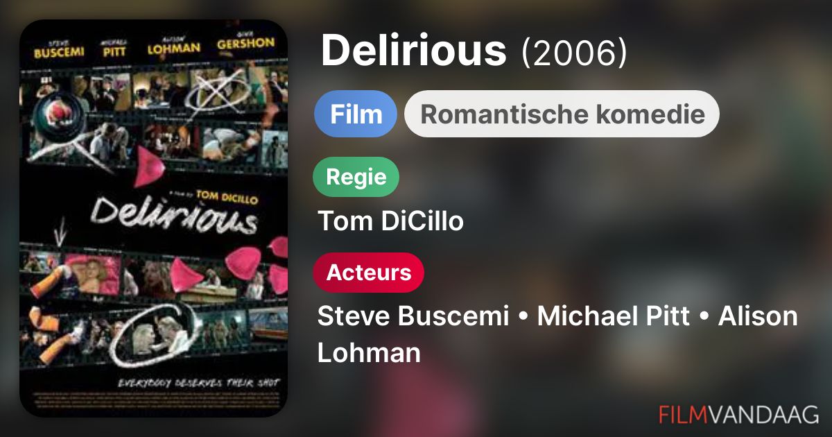 Delirious (film, 2006) FilmVandaag.nl