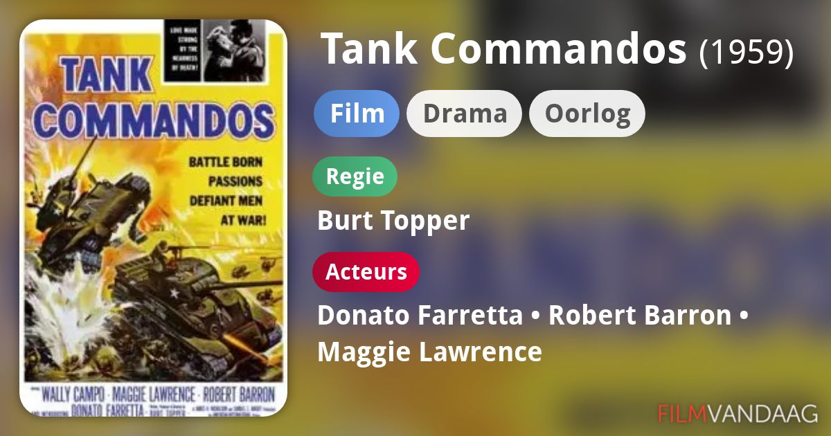 Tank Commandos (film, 1959) FilmVandaag.nl