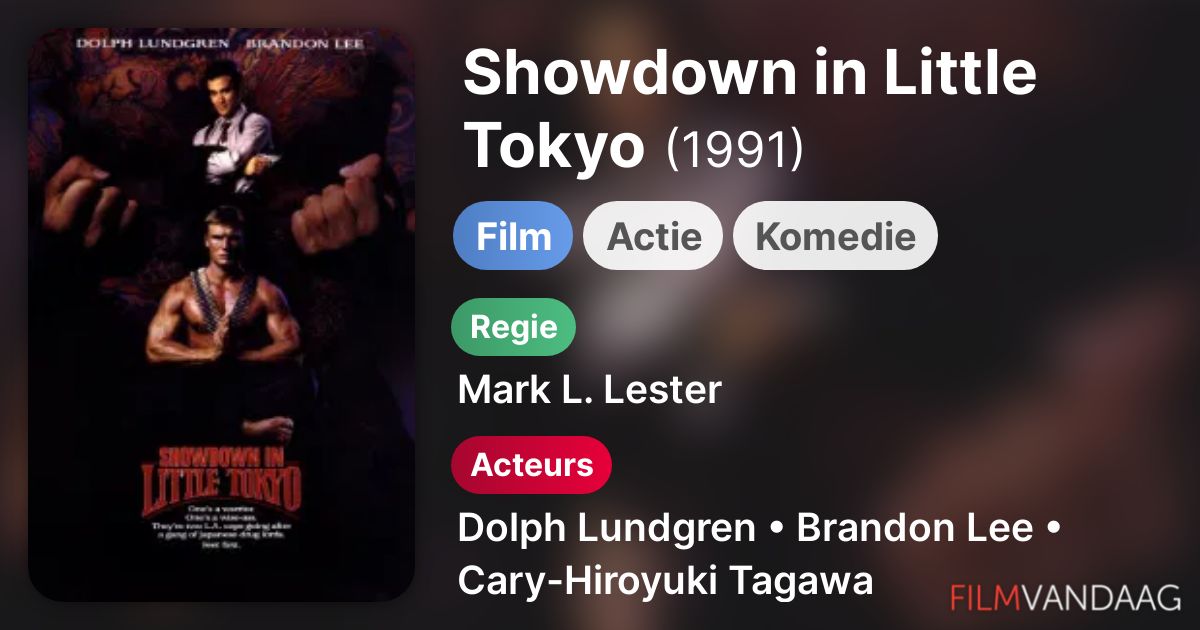 Showdown in Little Tokyo (film, 1991) FilmVandaag.nl