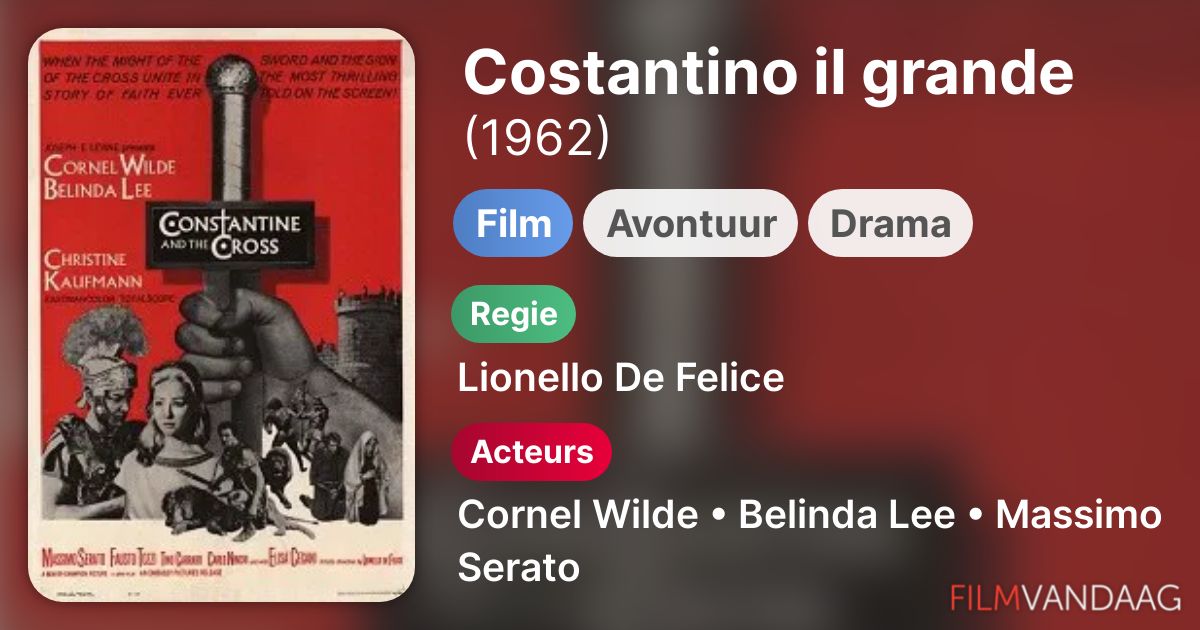 Costantino il grande (film, 1962) FilmVandaag.nl