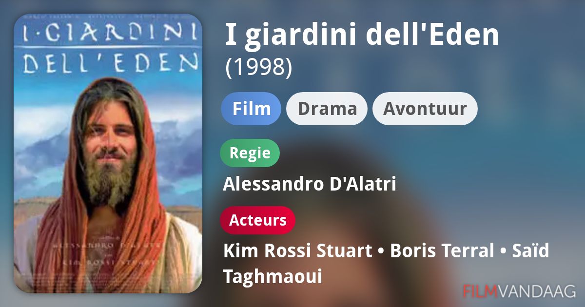 I giardini dell'Eden (film, 1998) FilmVandaag.nl I giardini dell'Eden (film, 1998) FilmVandaag.nl