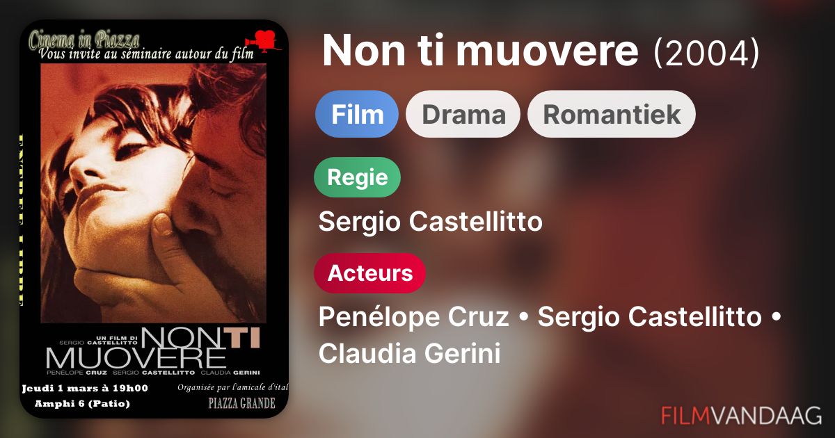 Non ti muovere (film, 2004) FilmVandaag.nl Non ti muovere (film, 2004) FilmVandaag.nl