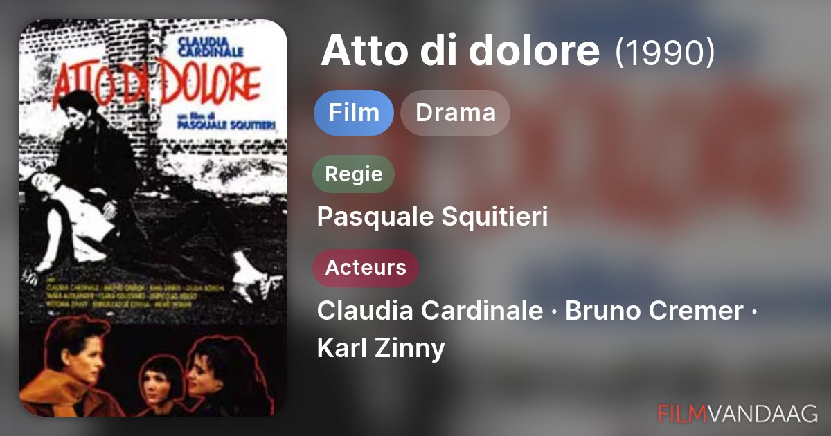 Atto di dolore (film, 1991) - FilmVandaag.nl