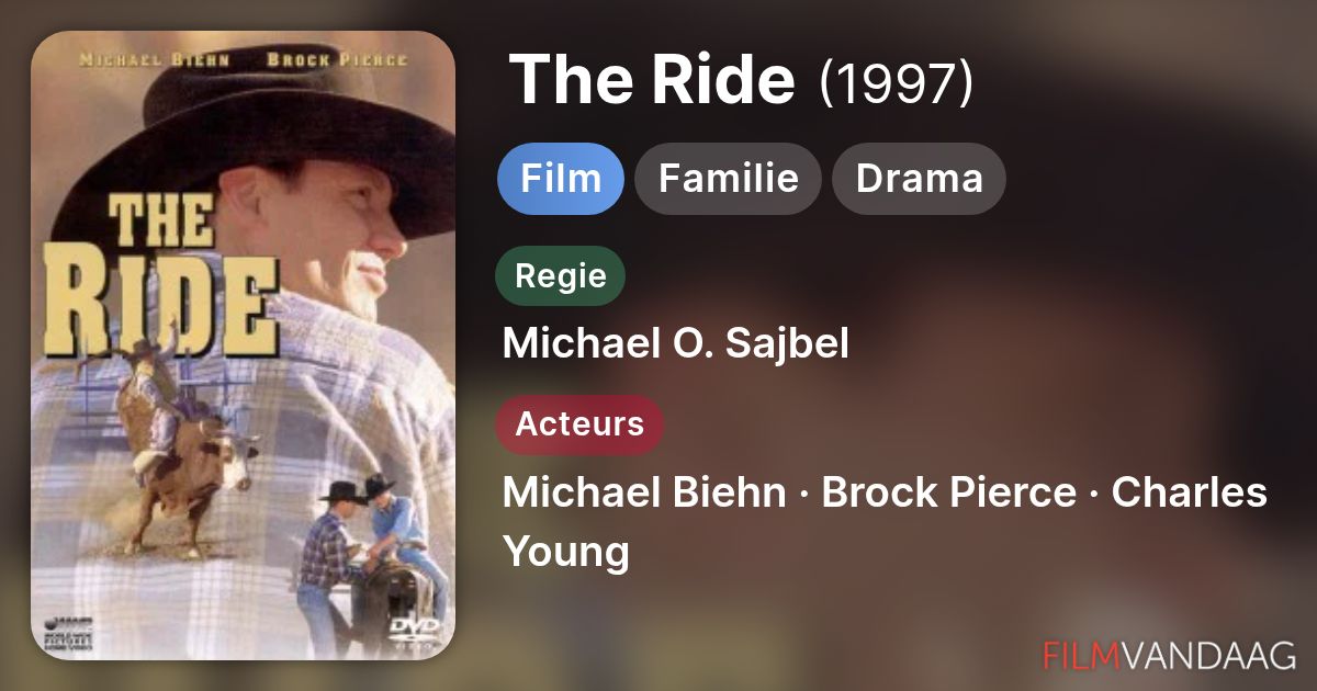 The Ride (film, 1997) kopen op dvd of blu-ray - FilmVandaag.nl
