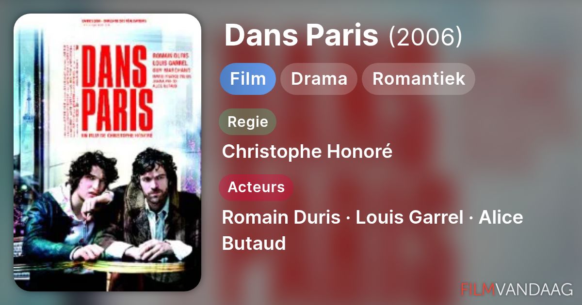 Dans Paris (film, 2006) - FilmVandaag.nl