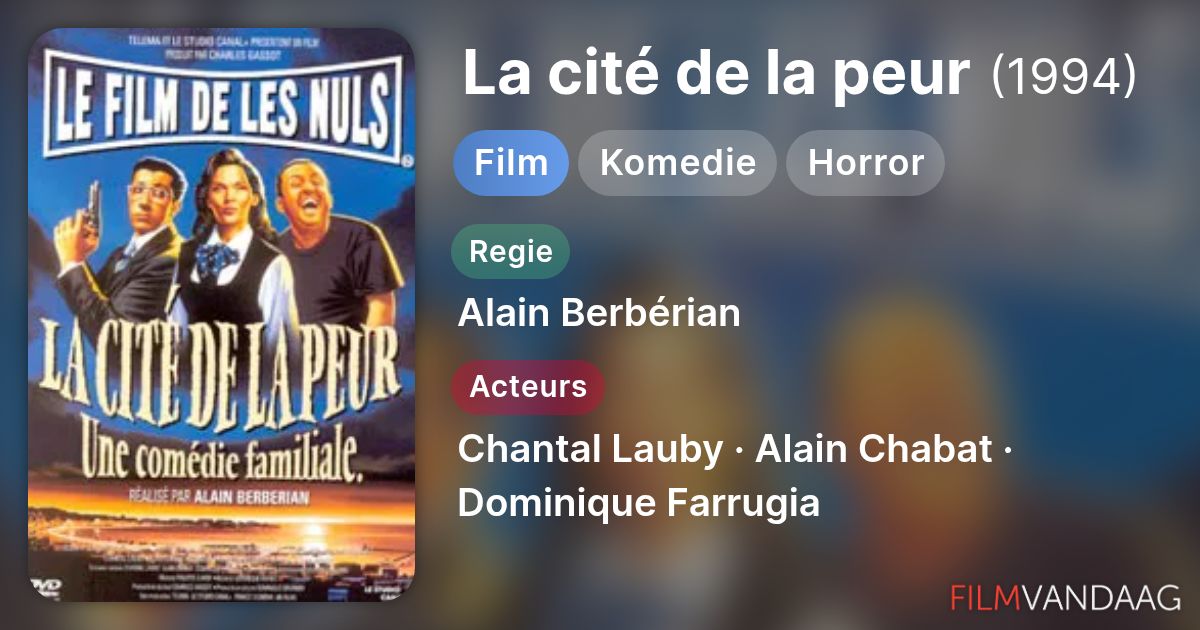La cité de la peur (film, 1994) - FilmVandaag.nl
