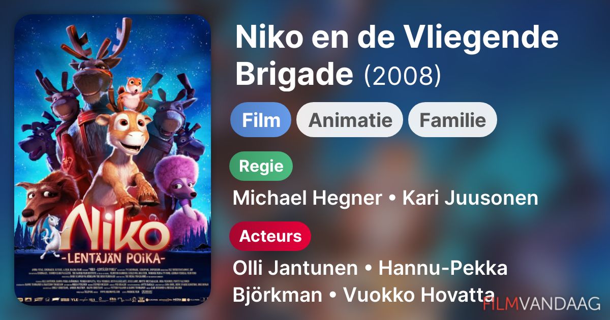 Niko en de Vliegende Brigade (film, 2008) Nu Online Kijken FilmVandaag.nl