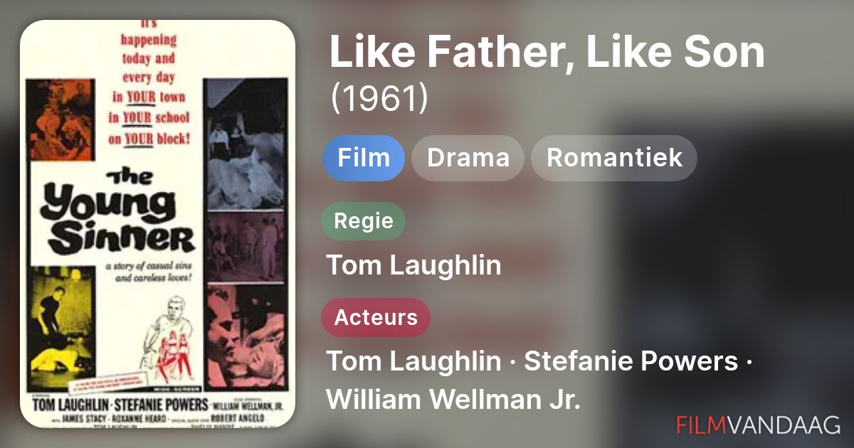 Like Father, Like Son (film, 1965) - FilmVandaag.nl