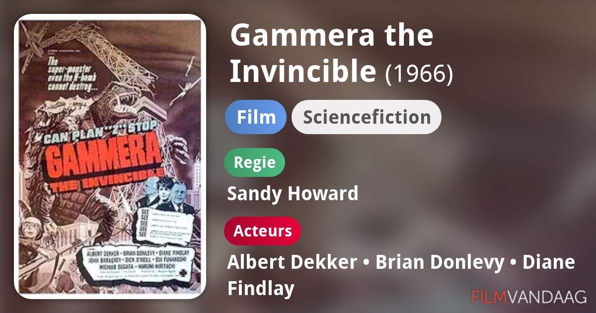 Gammera the Invincible (film, 1966) - FilmVandaag.nl