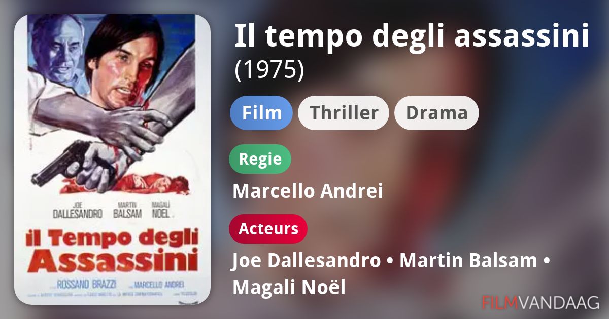 Il tempo degli assassini (film, 1975) FilmVandaag.nl