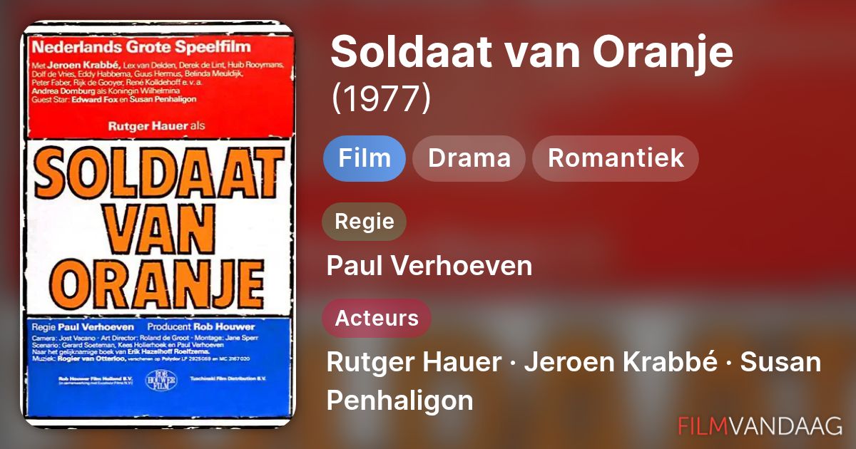 Soldaat van Oranje (film, 1977) - FilmVandaag.nl