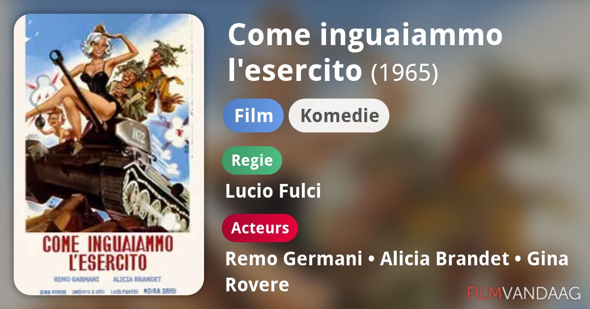 Come inguaiammo l'esercito (film, 1965) FilmVandaag.nl Come inguaiammo l'esercito (film, 1965) FilmVandaag.nl