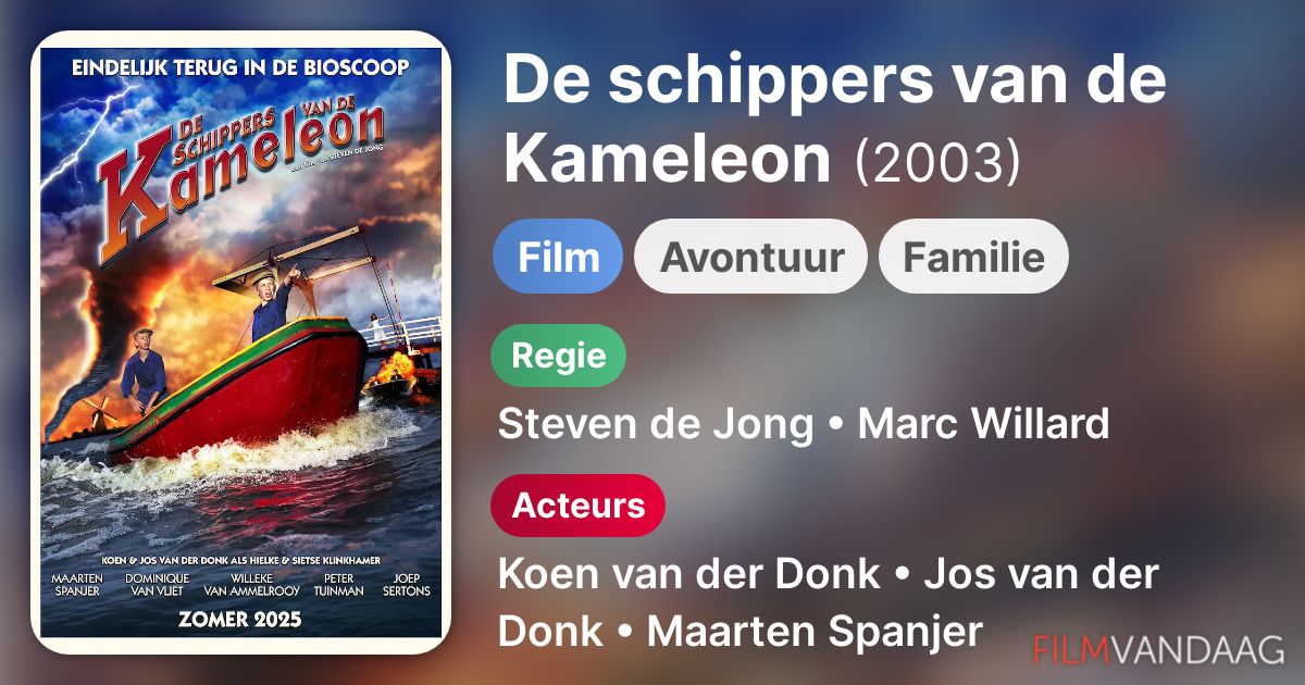 De schippers van de Kameleon (film, 2003) FilmVandaag.nl