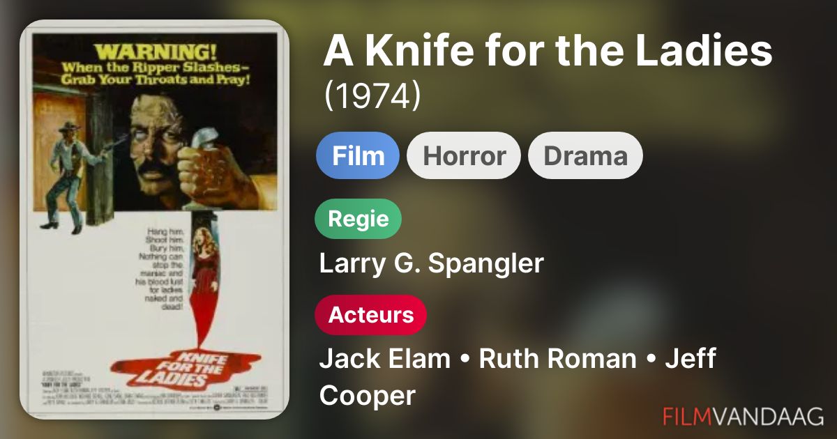 A Knife for the Ladies (film, 1974) kopen op dvd of bluray