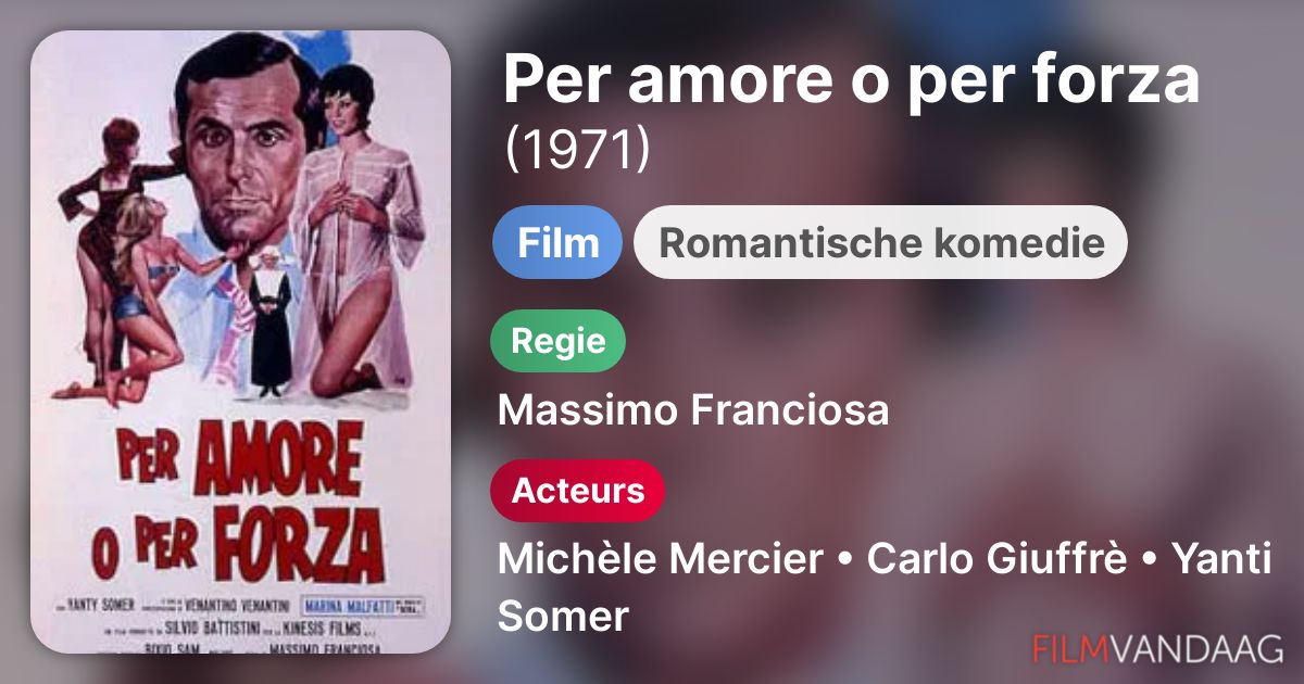 Per amore o per forza (film, 1971) FilmVandaag.nl