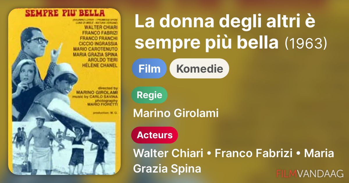 La donna degli altri è sempre più bella (film, 1963) kopen op dvd of