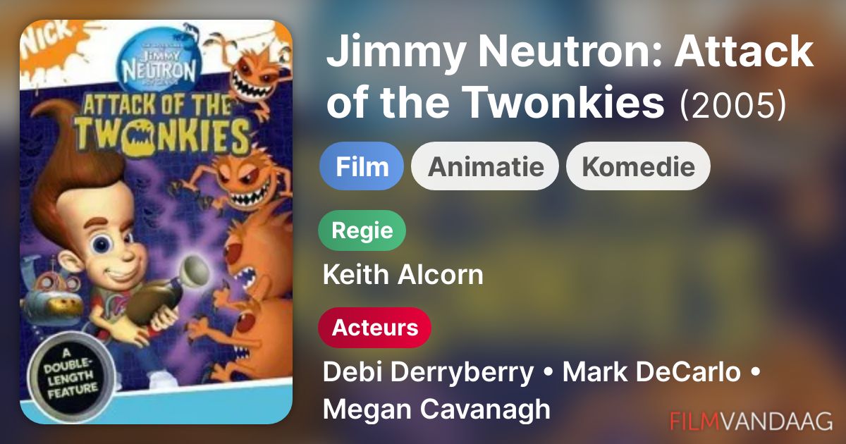 Jimmy Neutron Attack of the Twonkies (film, 2005) FilmVandaag.nl