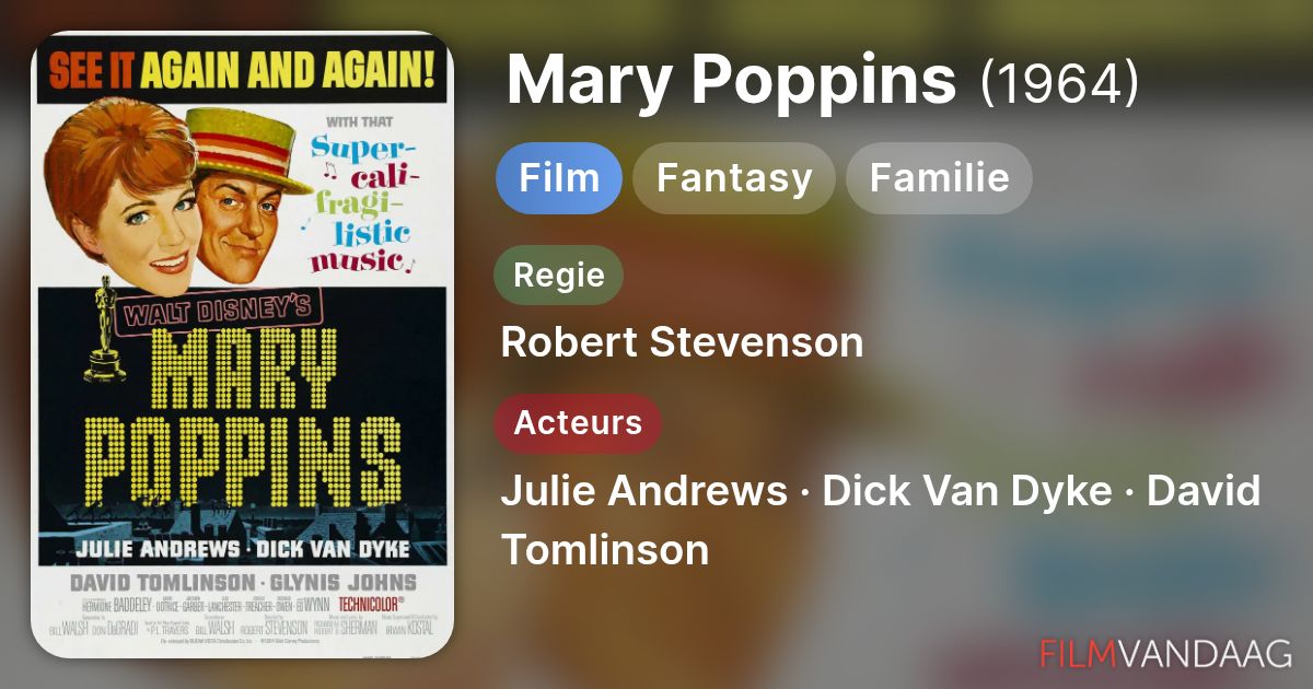 Nieuws over Mary Poppins (film, 1964) - FilmVandaag.nl