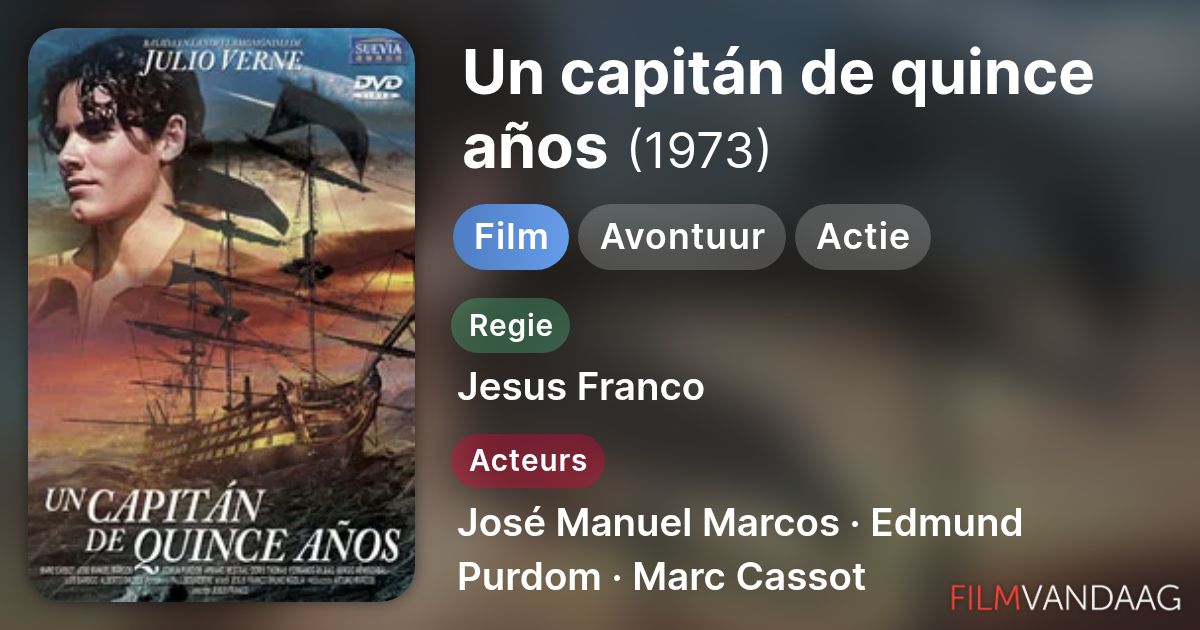 Un capitán de quince años (film, 1974) - FilmVandaag.nl