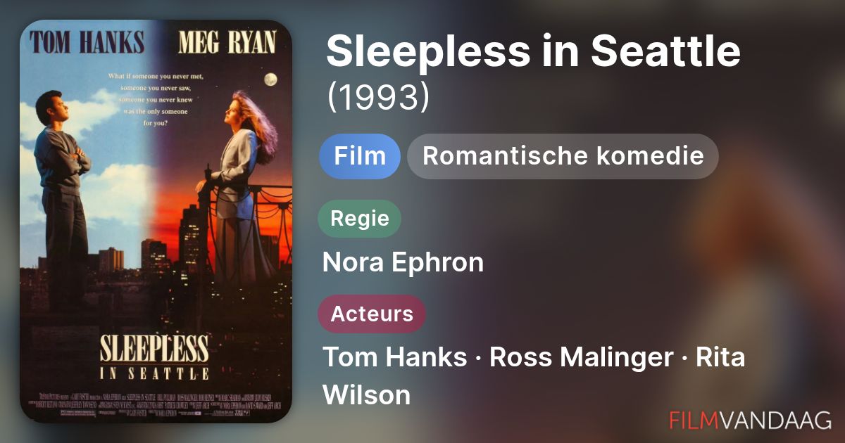 Sleepless in Seattle (film, 1993) - FilmVandaag.nl