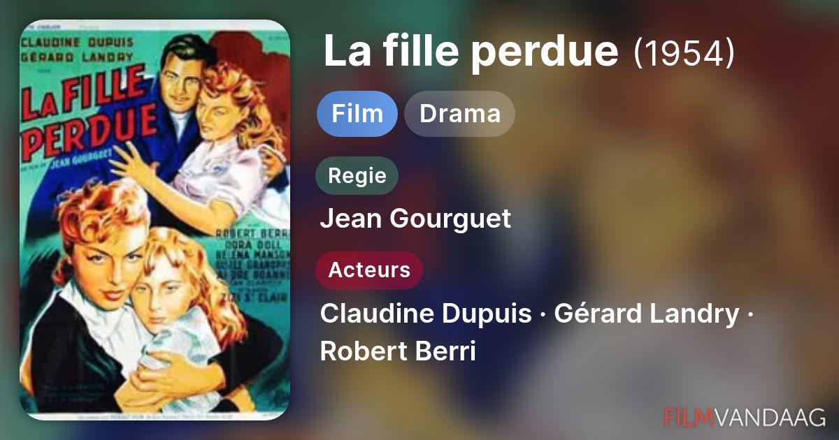 La fille perdue (film, 1954) - FilmVandaag.nl