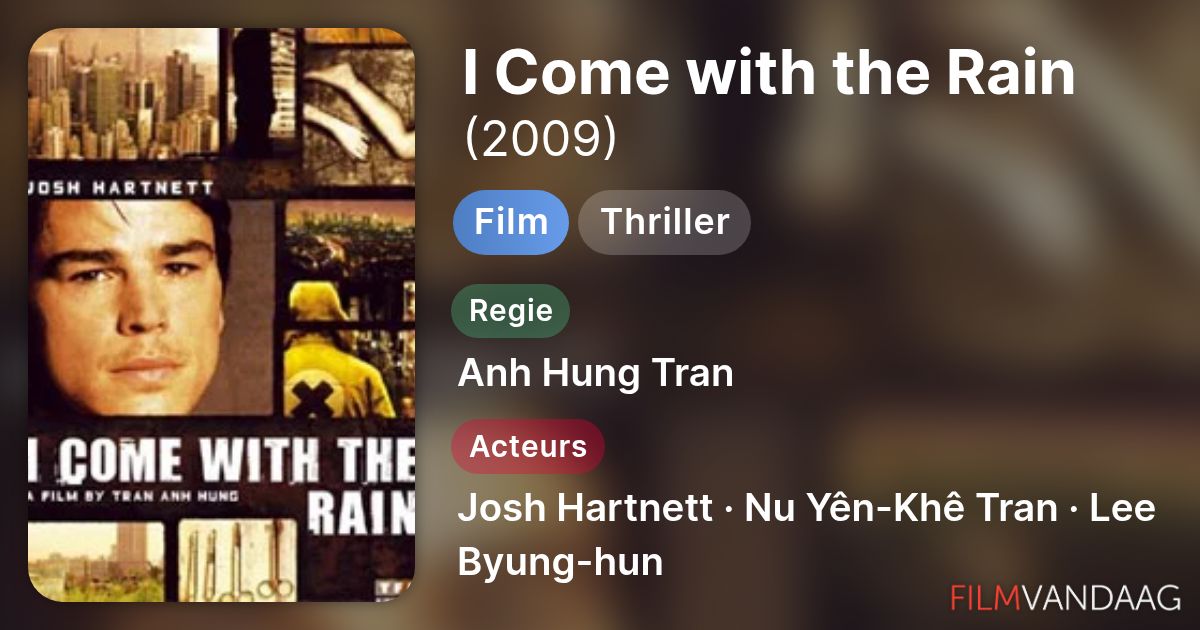 I Come With The Rain Pelicula